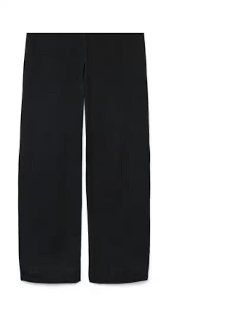 Vero Moda Pantaloni tricotati dama - Negru - 50% viscoza - 28% poliester - 22% nailon - Negru