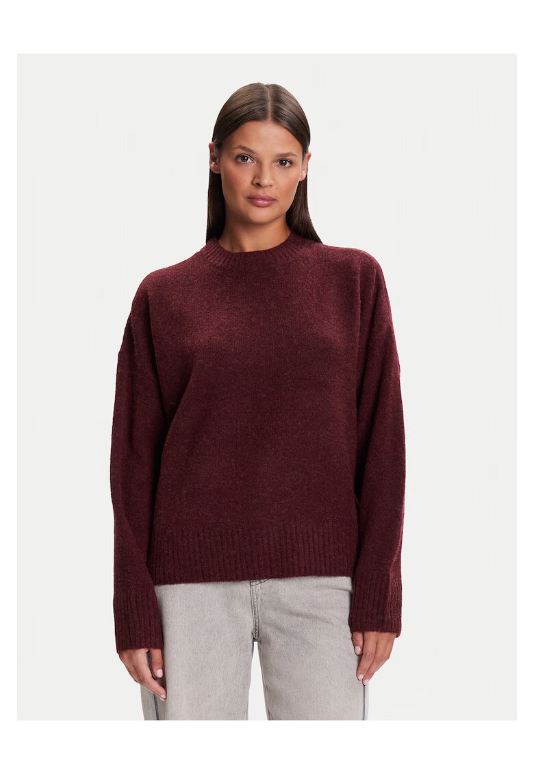 Vero Moda Pulover dama visiniu - fabricat din material de calitate