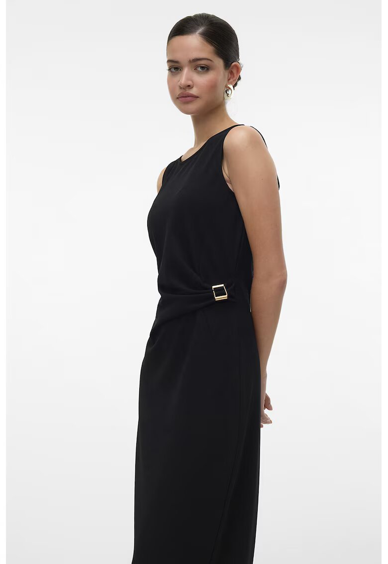 Vero Moda Rochie maxi cu drapaj - Negru