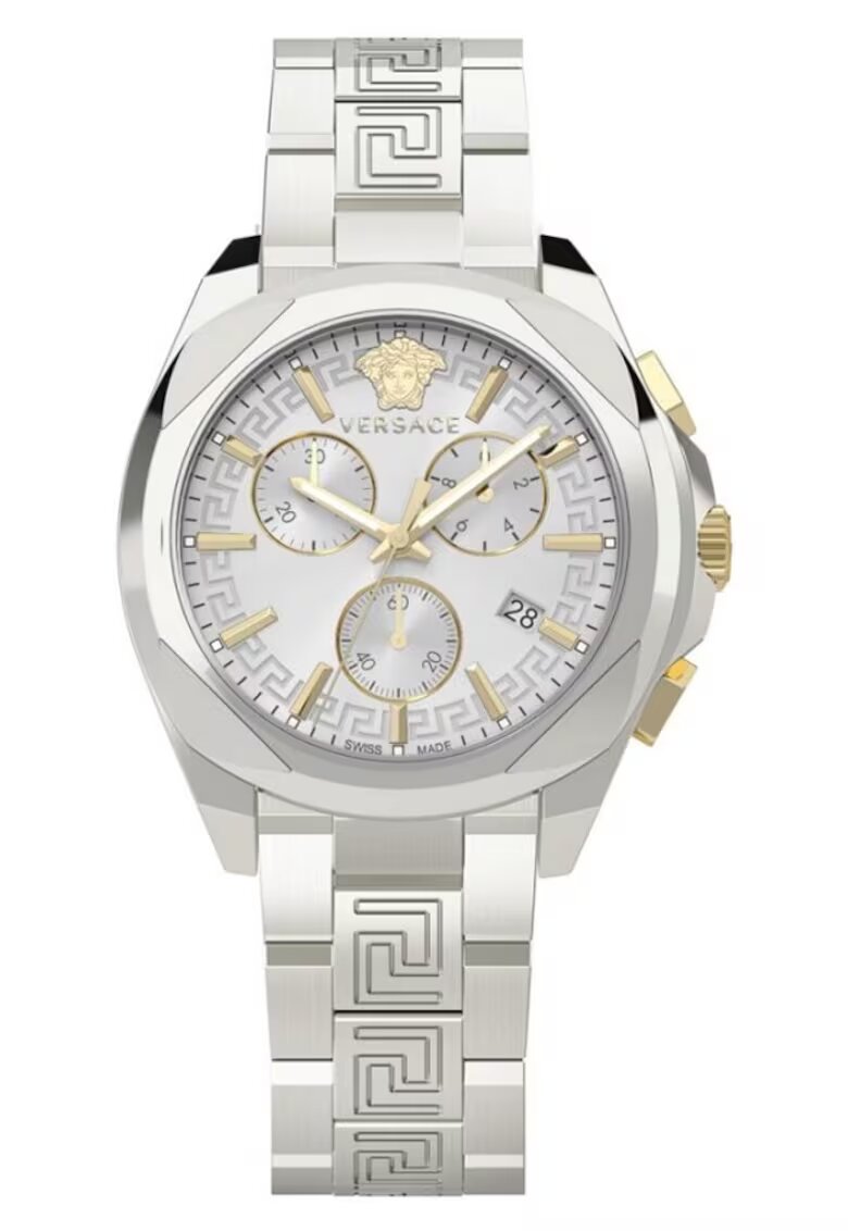 Versace Ceas dama model Chrono - bratara metalica - 40mm - 5 ATM - argintiu