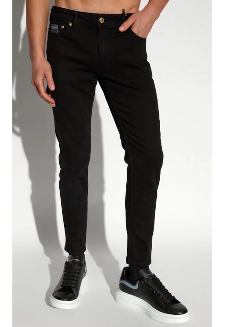 Versace Jeans Blugi slim cu talie medie