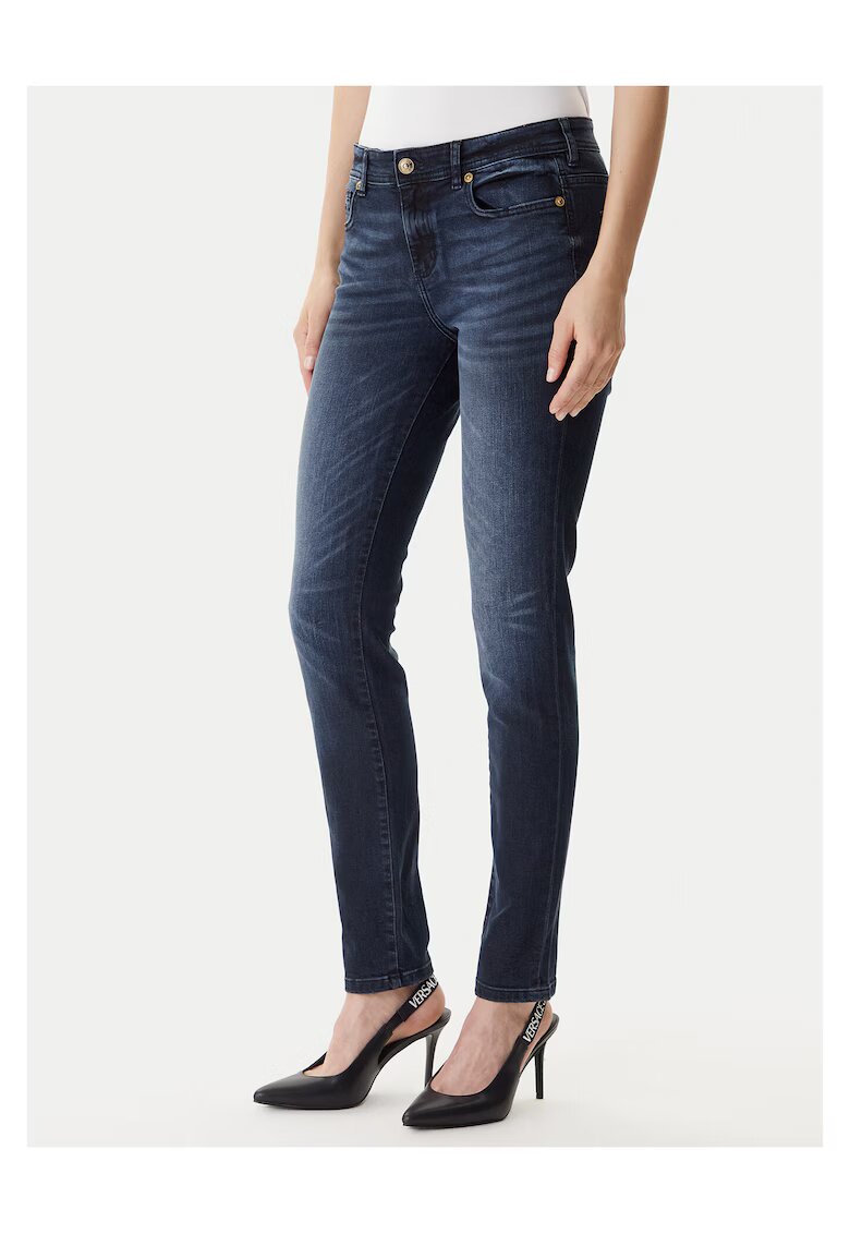 Versace Jeans Couture Blugi pentru femei - cu talie medie - bleumarin