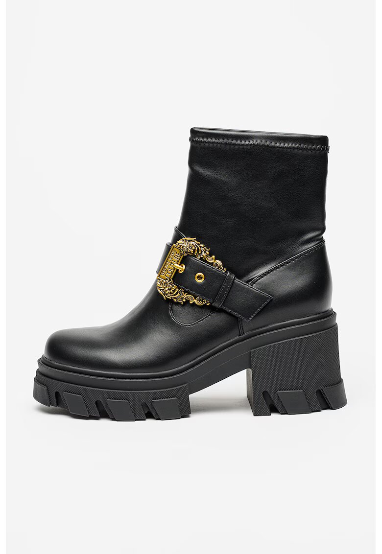 Versace Jeans Couture Ghete cu toc masiv - Negru