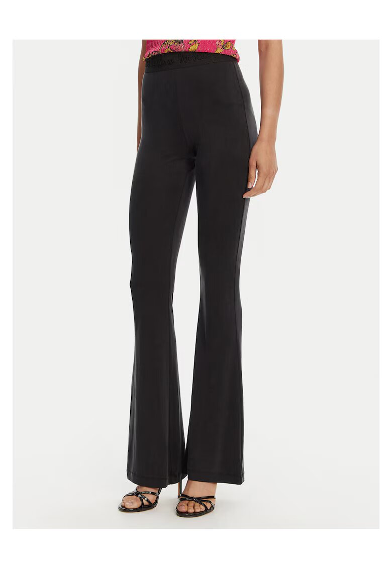 Versace Jeans Couture Pantaloni evazati pentru dama negru