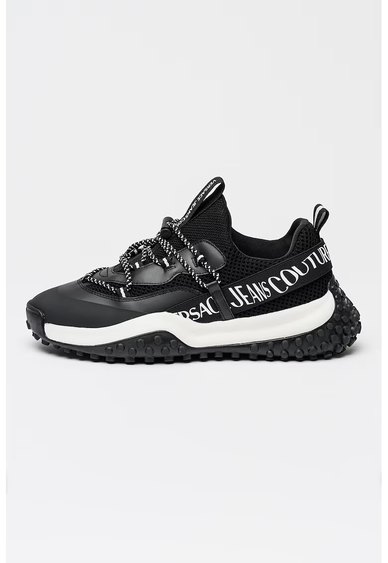 Versace Jeans Couture Pantofi sport cu model slip-on - Alb/Negru