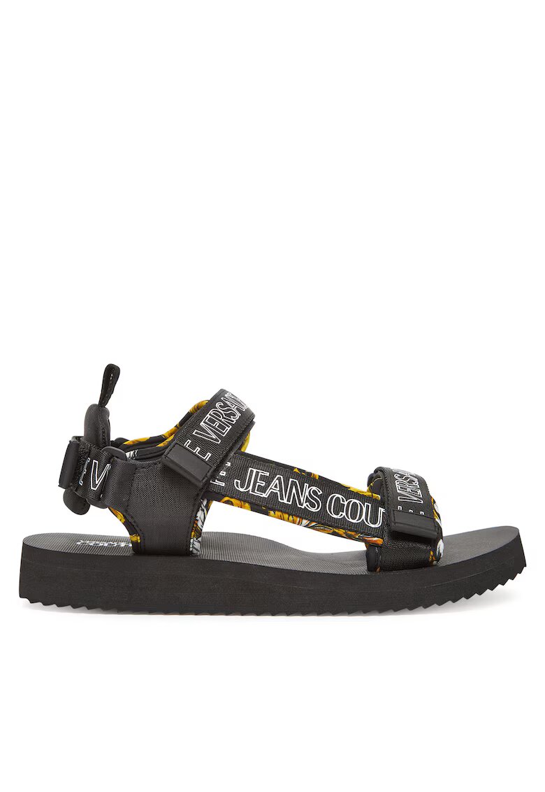 Versace Jeans Couture Sandale barbati G89 78YA3S7B - negru/auriu - textil