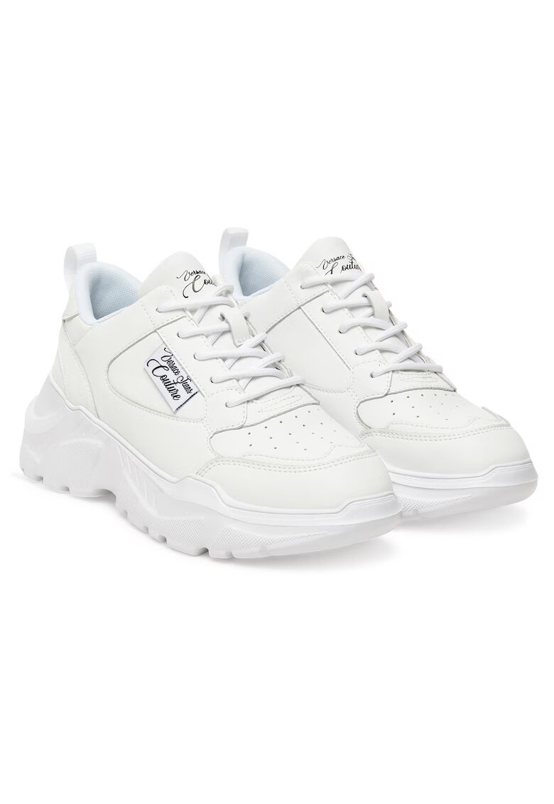 Versace Jeans Couture Tenisi dama 79VA3SC2 ZPB23 003 - piele ecologica - alb