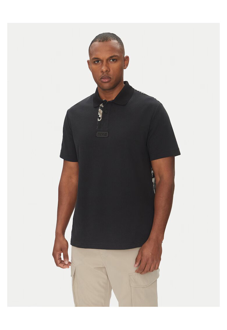 Versace Jeans Couture Tricou barbati negru - bumbac - imprimeu