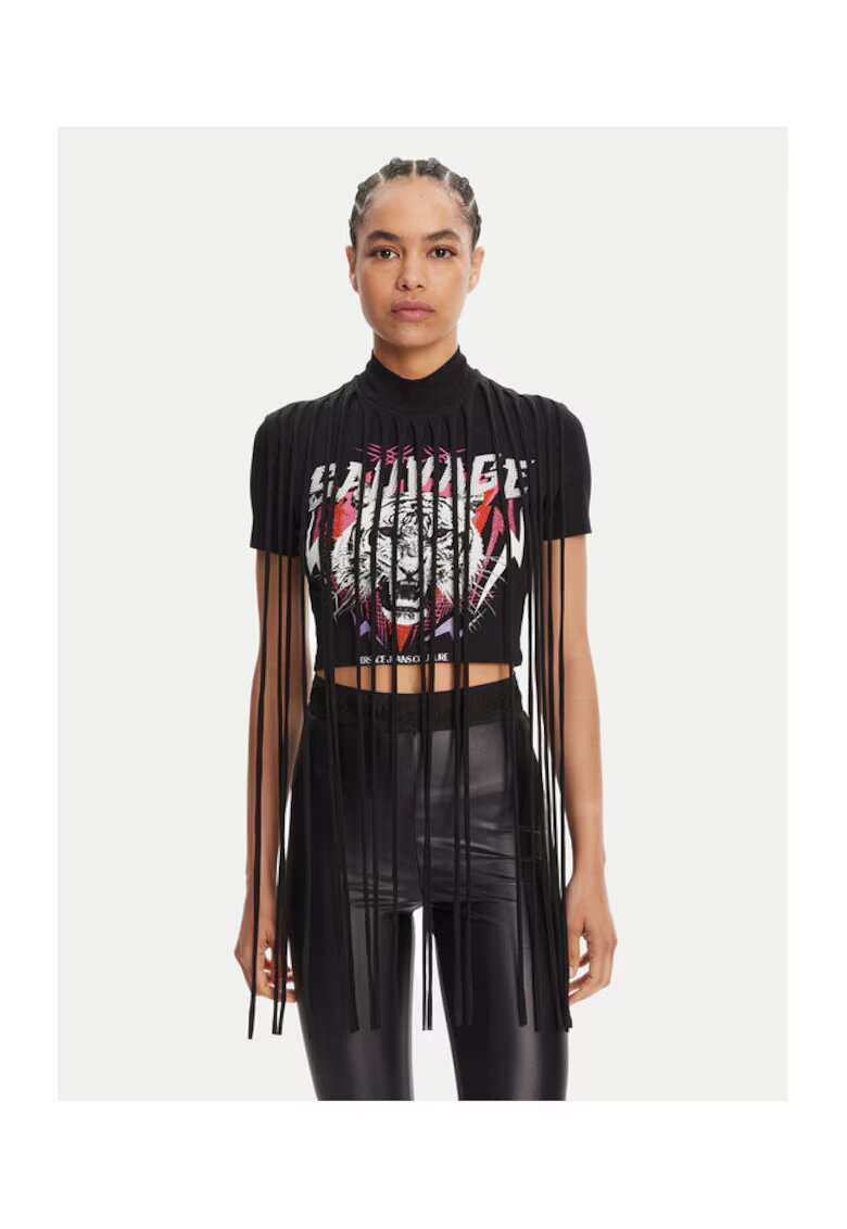 Versace Jeans Couture Tricou dama negru - pentru dama