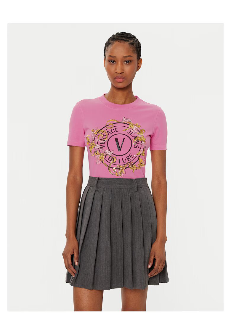 Versace Jeans Couture Tricou dama roz - fabricat de calitate