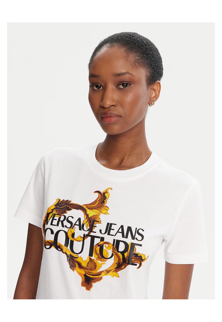 Versace Jeans Couture Tricou pentru dama alb - bumbac