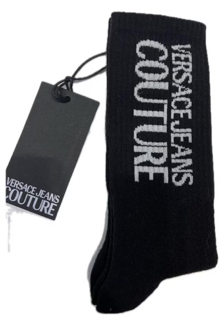 Versace Jeans Sosete scurte cu model logo -