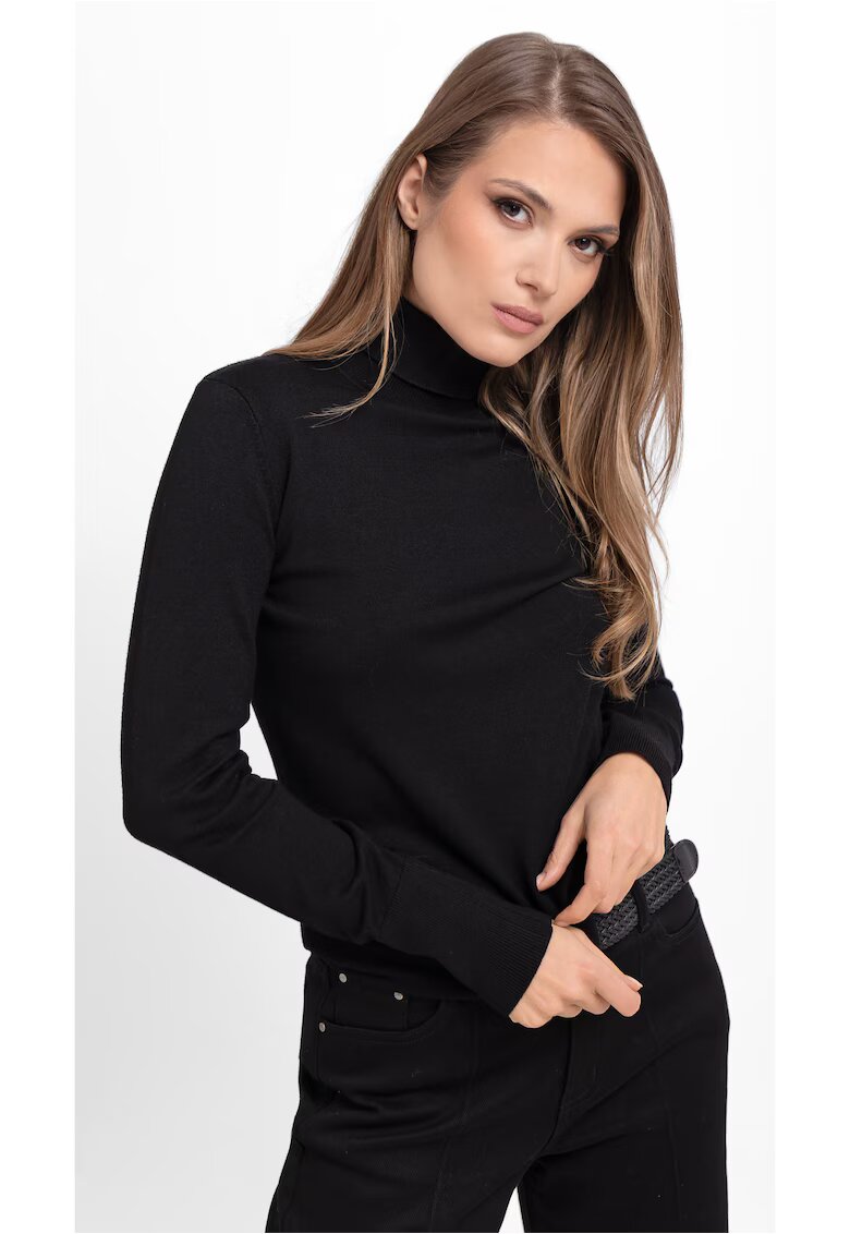 Volcano Pulover cu guler inalt S-Juli - dama - usor - negru - Negru