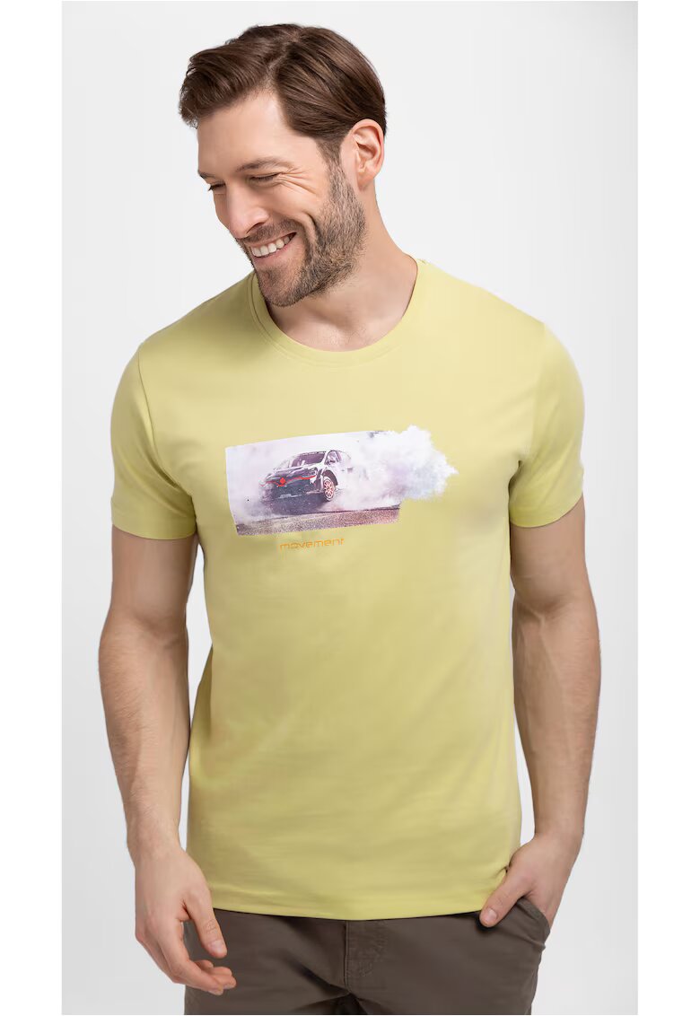 Volcano Tricou T-Dust pentru barbati lime - Galben lime