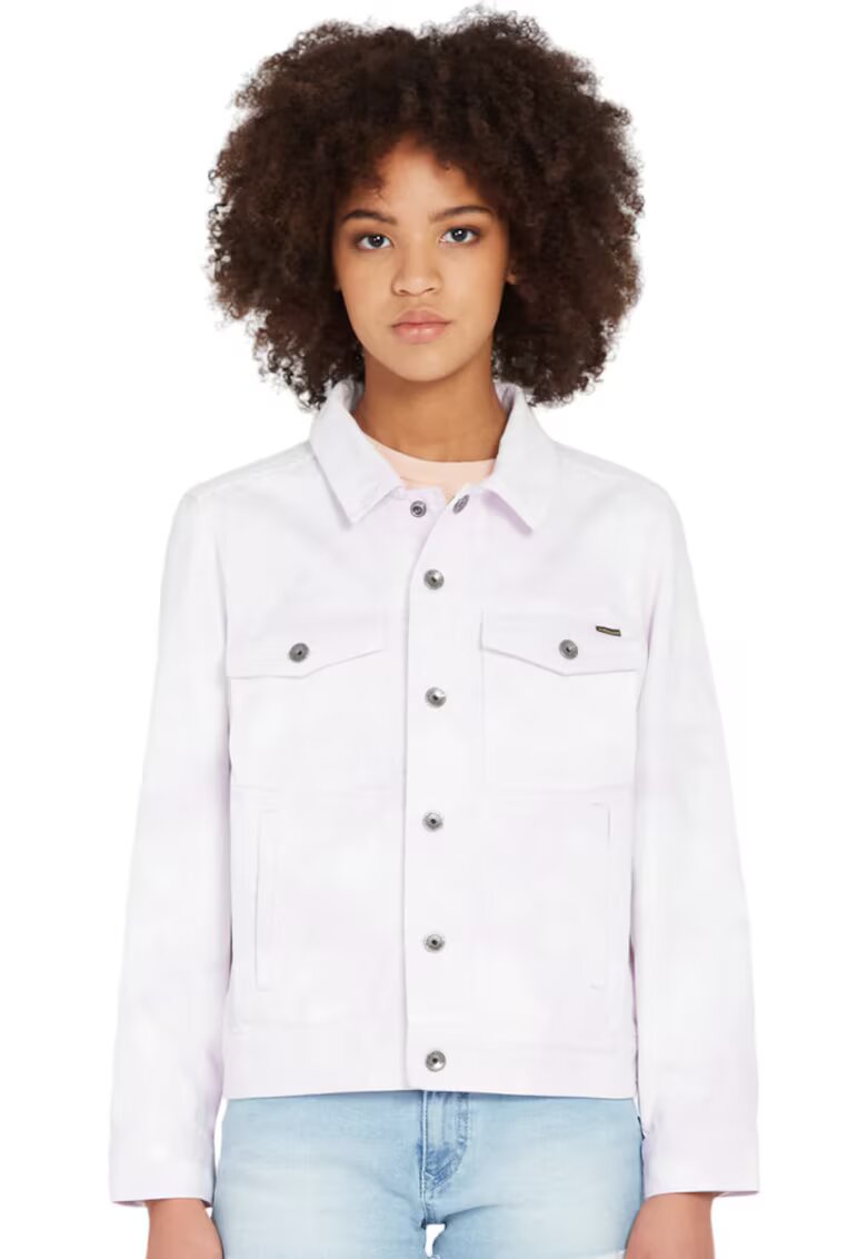 Volcom Jacheta dama Radstone - Bumbac/Denim - Alb -