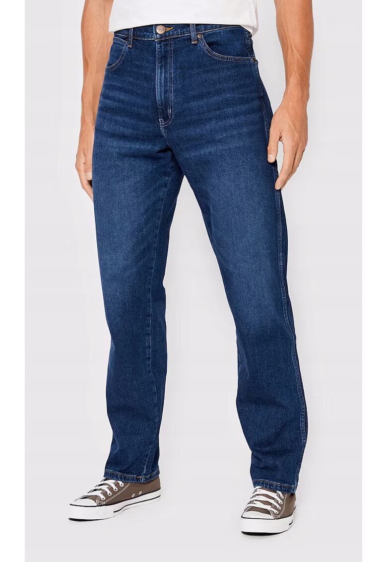 Wrangler Blugi barbatesti Frontier - bumbac/elastan - albastru inchis