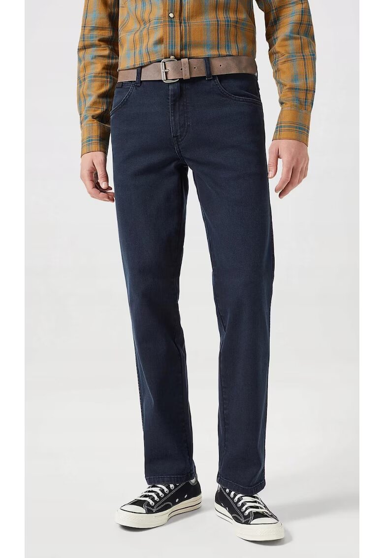 Wrangler Blugi barbatesti Texas - bumbac/elastan - albastru inchis -