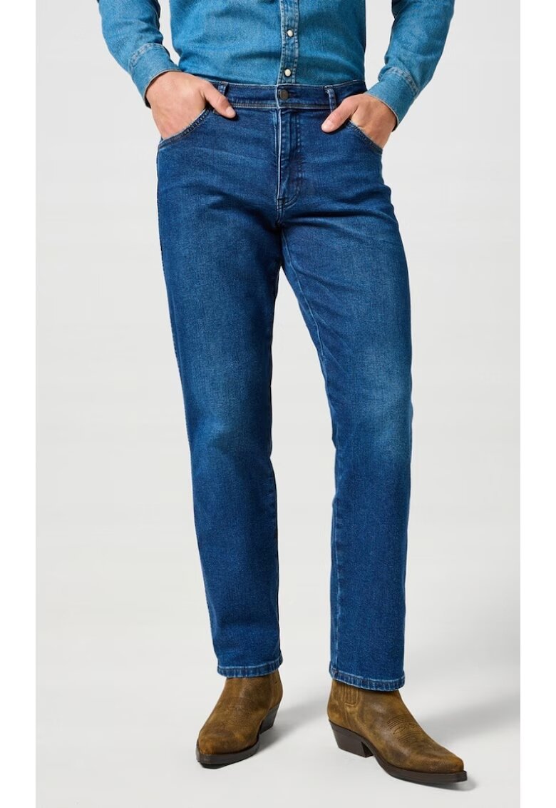 Wrangler Blugi barbatesti Texas Shadow - bumbac/elastan - albastru