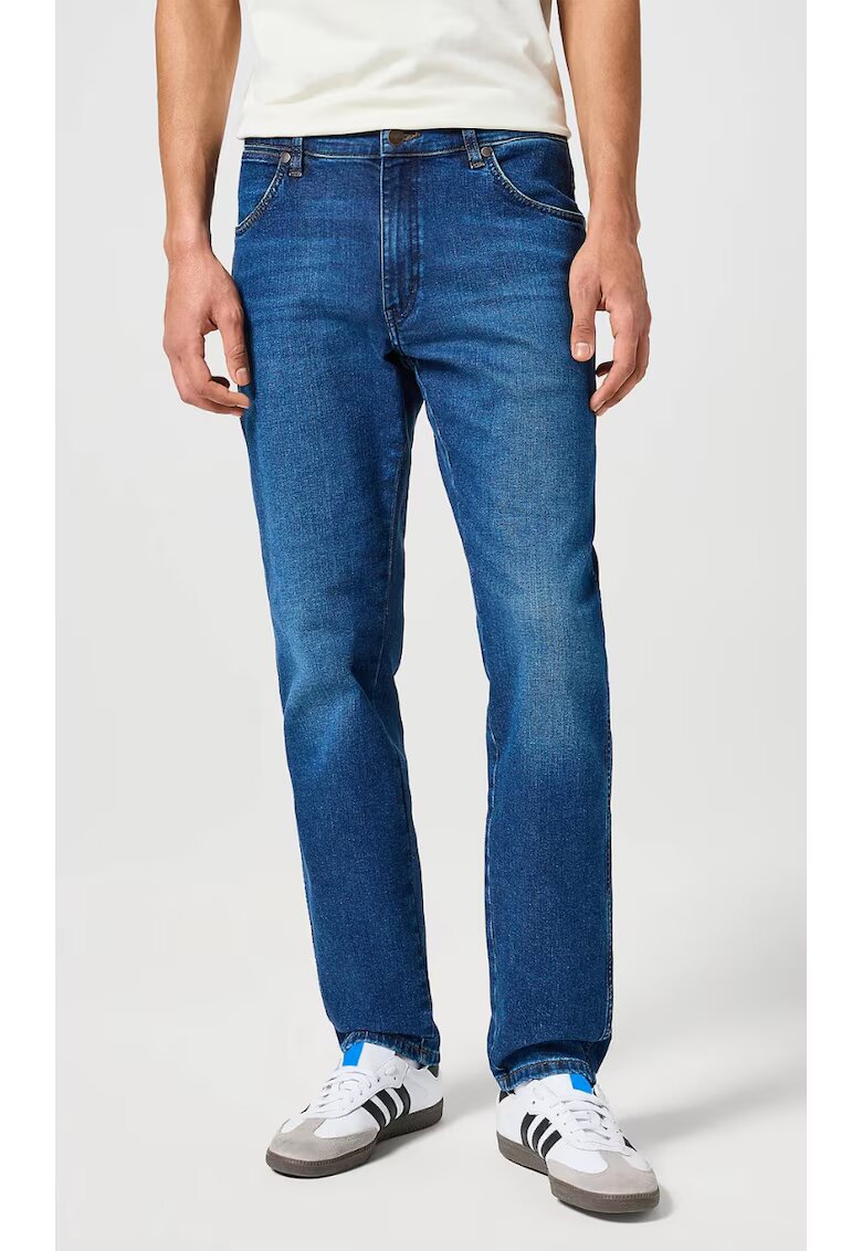 Wrangler Blugi barbati bumbac/poliester/elastan - albastru - Albastru