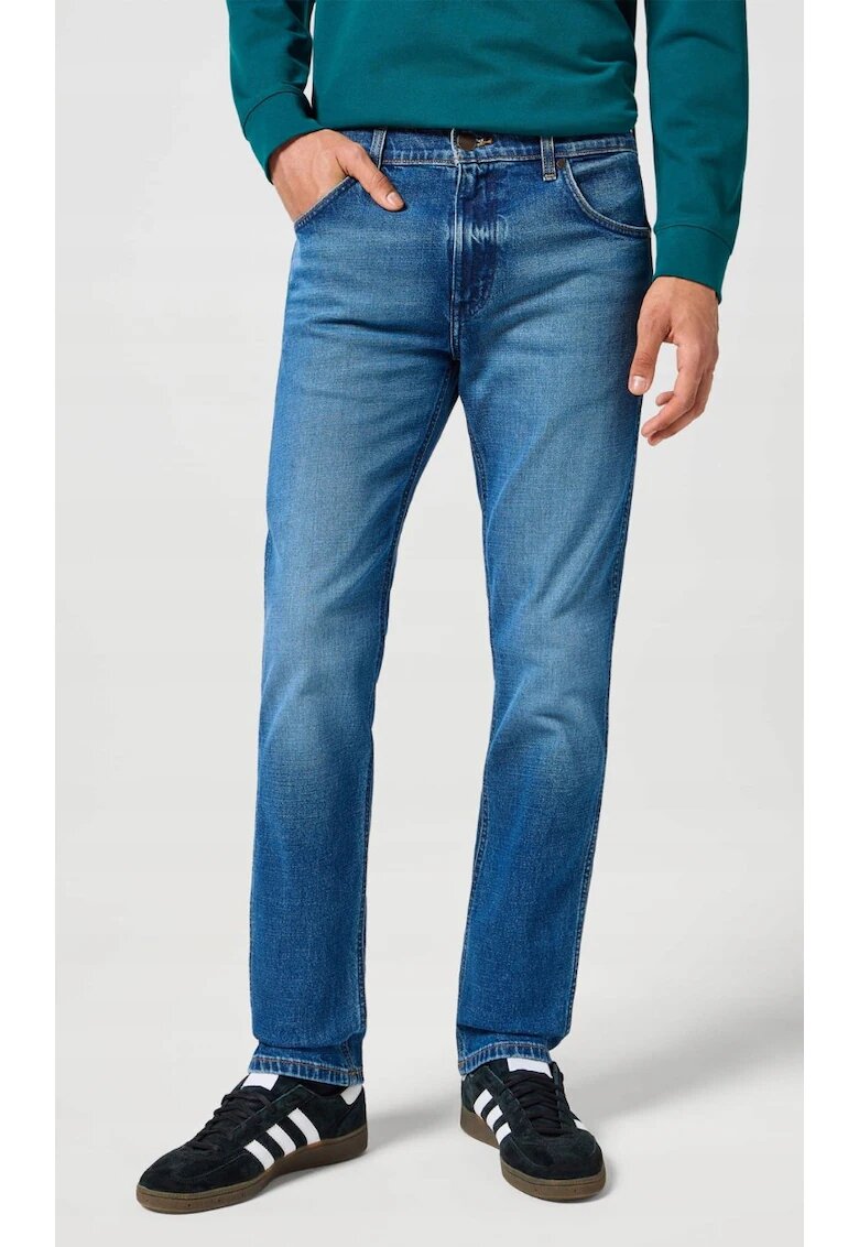 Wrangler Blugi barbati Greensboro - albastru inchis - usor elastici - colectia We Care