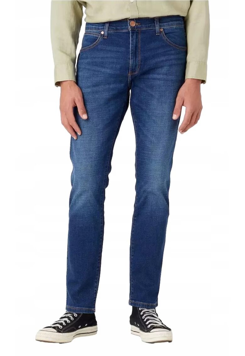 Wrangler Blugi barbati Larston - slim tapered - albastru inchis - Albastru