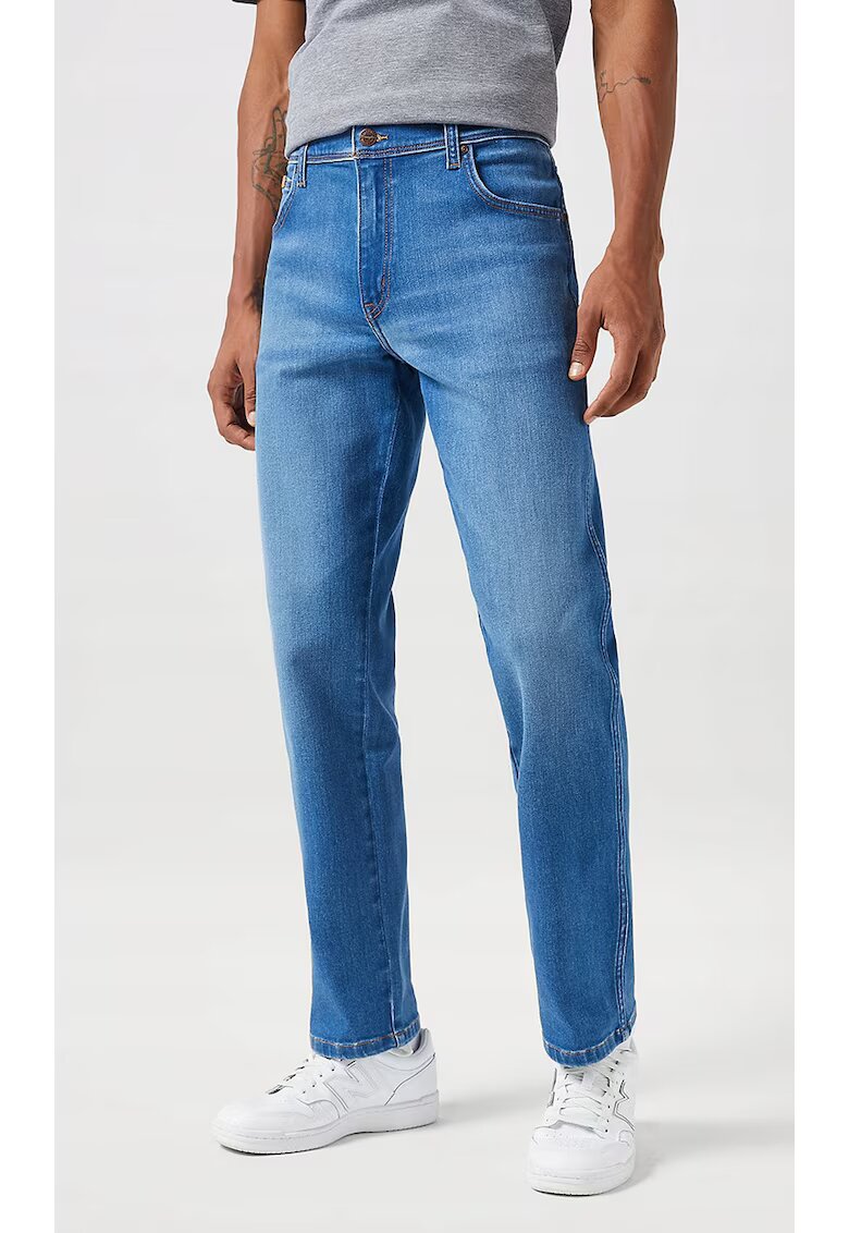 Wrangler Blugi barbati Texas - albastru inchis - bumbac