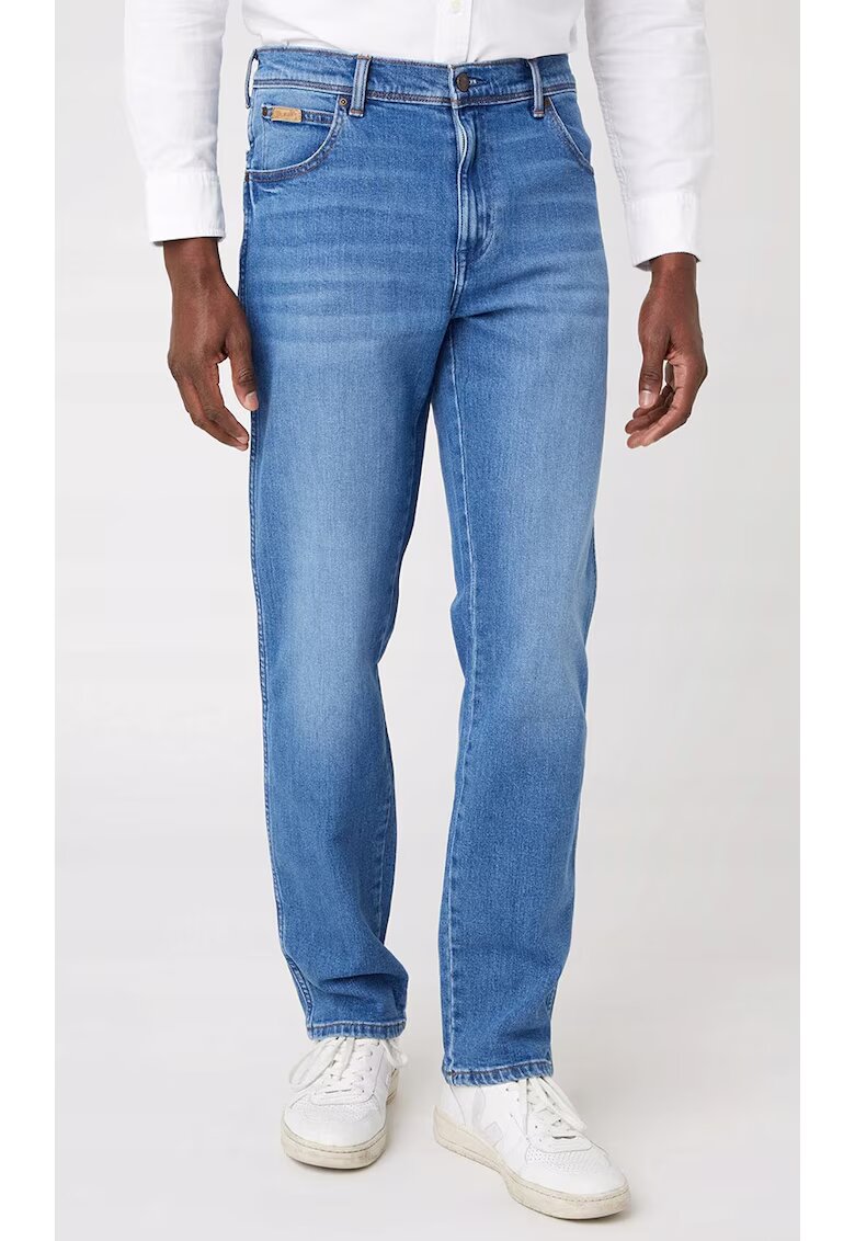 Wrangler Blugi barbati Texas - drepti - albastru - Albastru