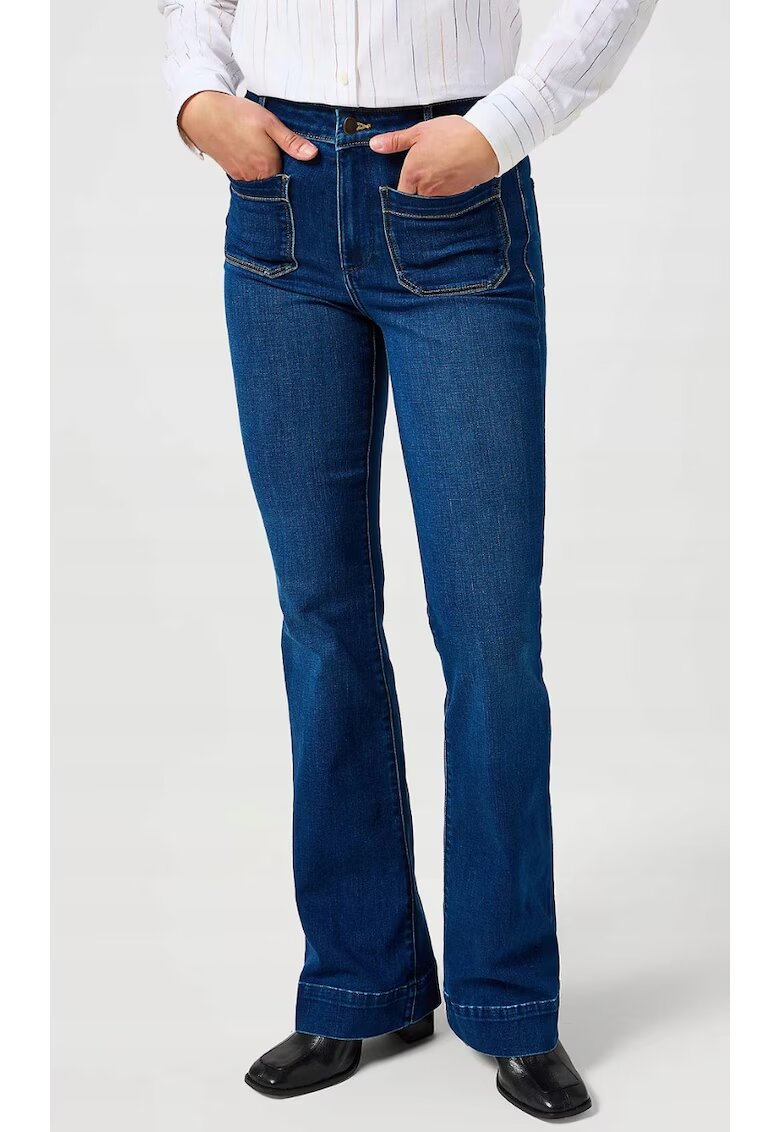 Wrangler Blugi dama 112356623 - Bumbac - Albastru
