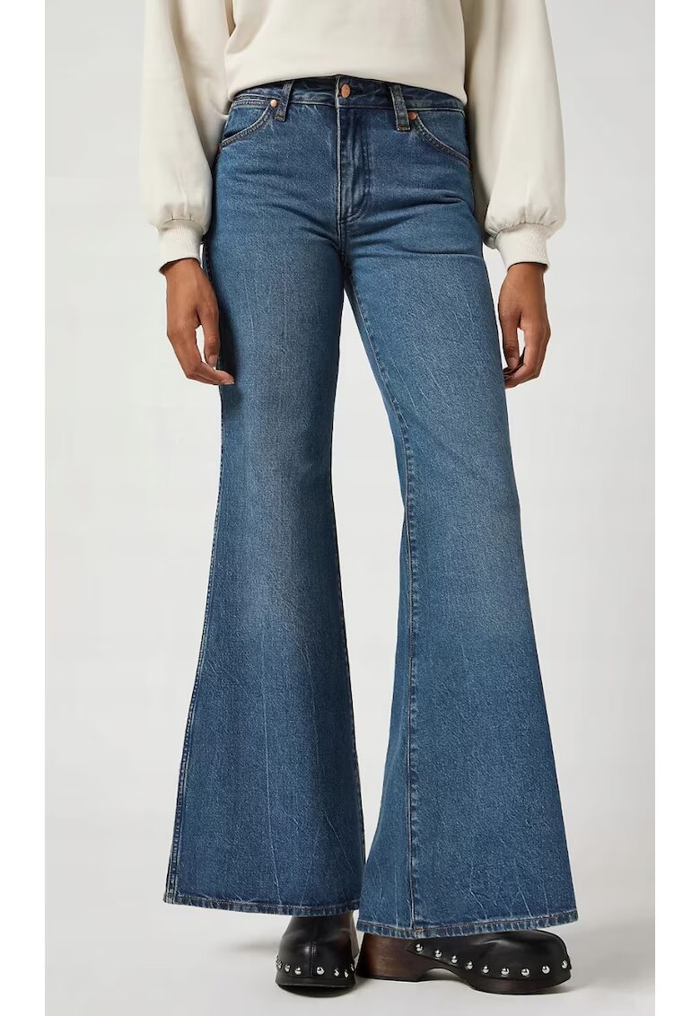Wrangler Blugi dama albastru - bumbac - Albastru