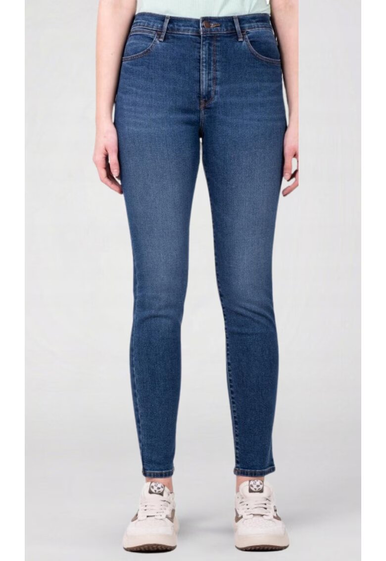 Wrangler Blugi dama - Bumbac - Albastru - HIGH RISE SKINNY
