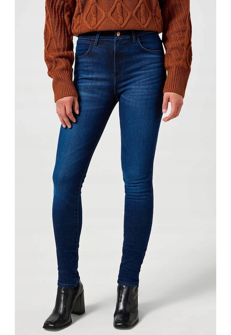 Wrangler Blugi dama - Skinny - talie inalta - albastru - Albastru