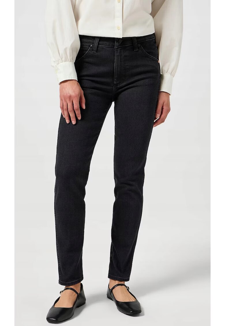 Wrangler Blugi dama slim fit - negru - bumbac - Negru
