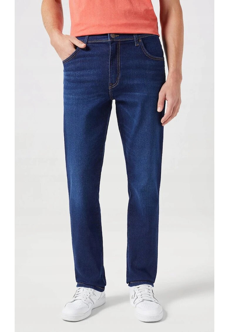 Wrangler Blugi Texas - bumbac/poliester/elastan - albastru inchis - Albastru inchis