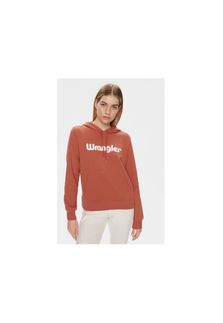 Wrangler Bluza de trening dama - Portocaliu - Bumbac - Portocaliu