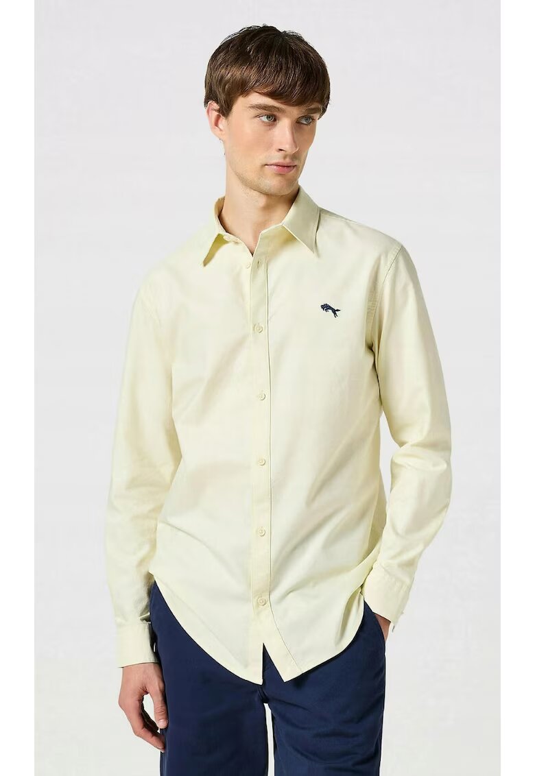 Wrangler Camasa barbati - Oxford - galbena - bumbac