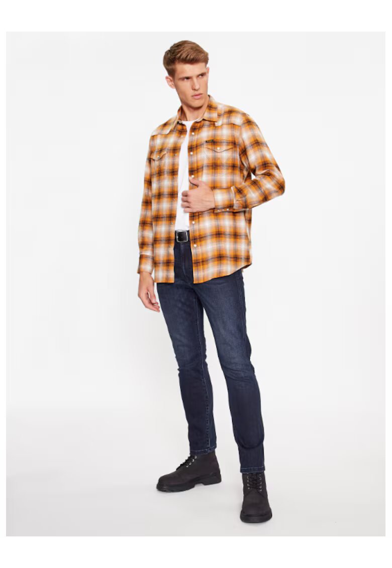 Wrangler Camasa de blugi barbati - 303285265 - Bumbac - Maro