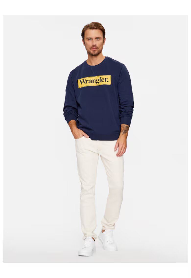 Wrangler Hanorac barbati - 303285197 - Bumbac - Bleumarin
