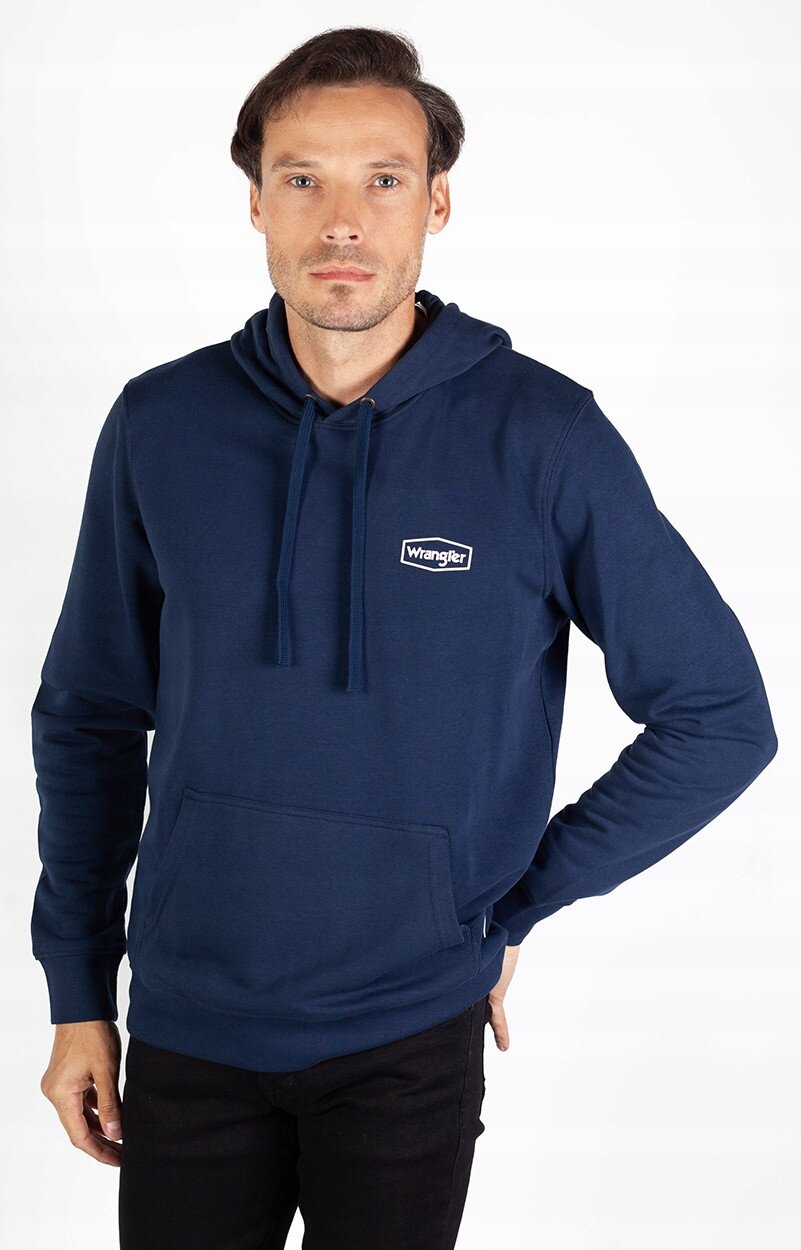Wrangler Hanorac barbati croiala clasica - doua buzunare - bleumarin - bumbac cu poliester