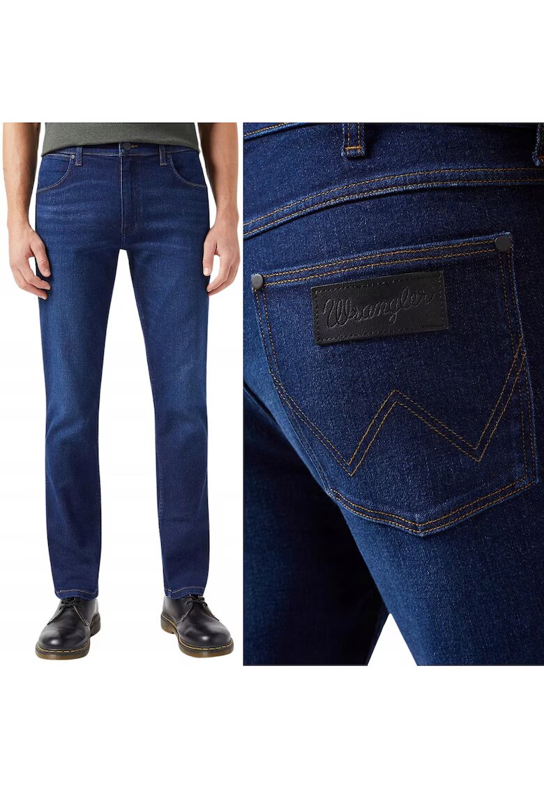 Wrangler Pantaloni Jeans barbati Greensboro 803 - albastru inchisfewqg - Albastru