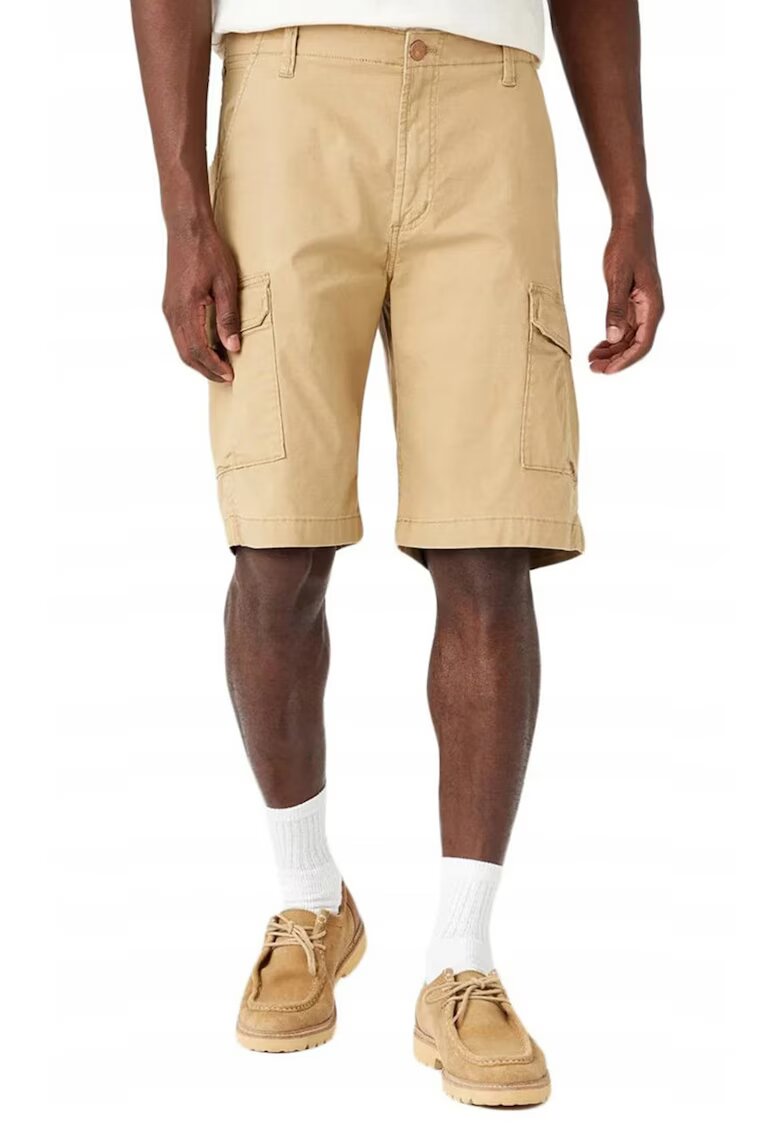Wrangler Pantaloni scurti barbati W1C3CGC10 - Bumbac/Elastan - Bej