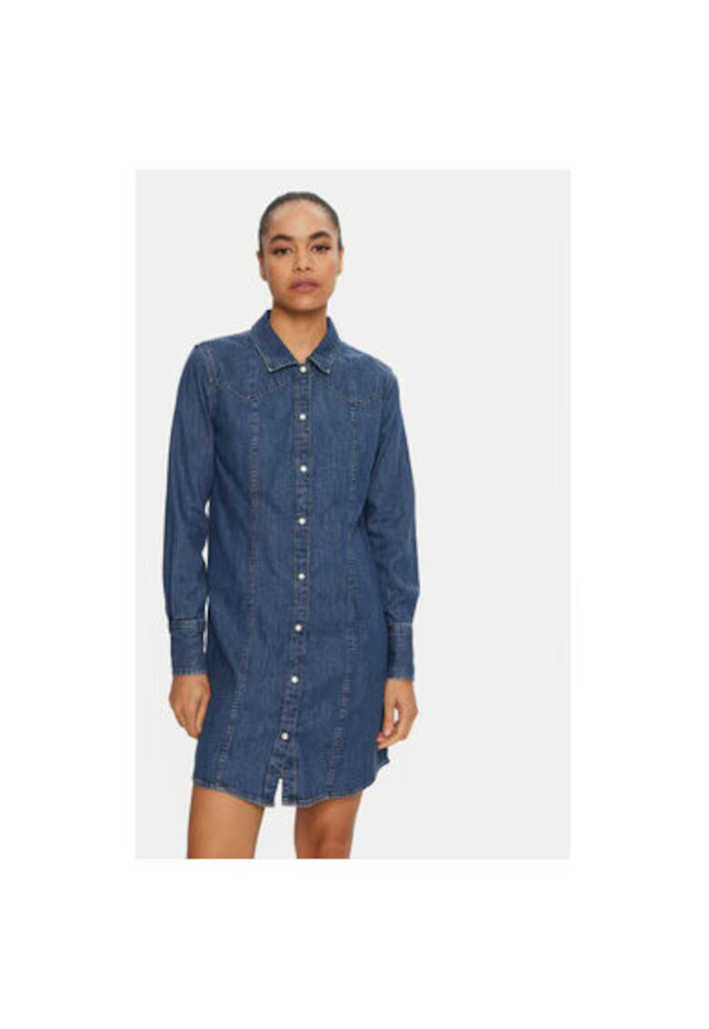 Wrangler Rochie dama - 304998171 - Bumbac - Albastru