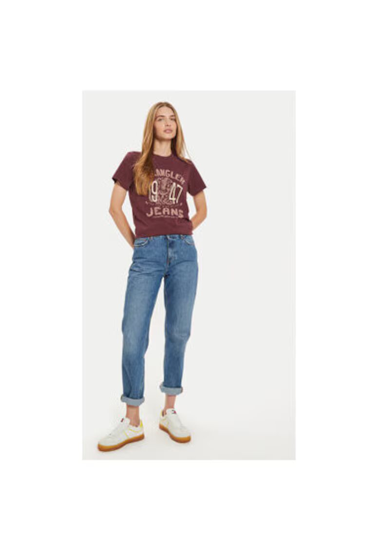 Wrangler Tricou dama - 304281952 - Bumbac - Rosu - Rosu