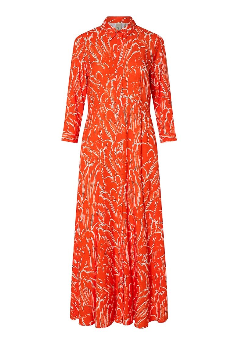 Yas Camasa rochie dama 26022663 - Portocaliu - Portocaliu