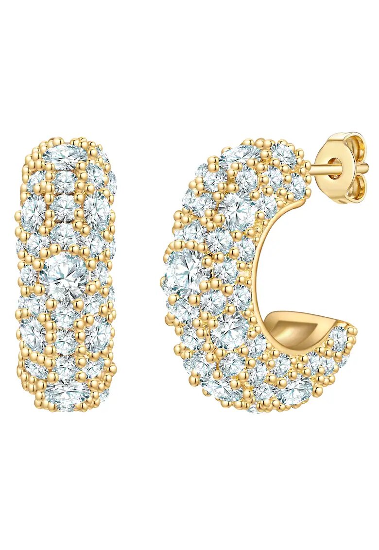 Yokoamii Cercei placati cu aur de 14K si decorati cu zirconia - Auriu