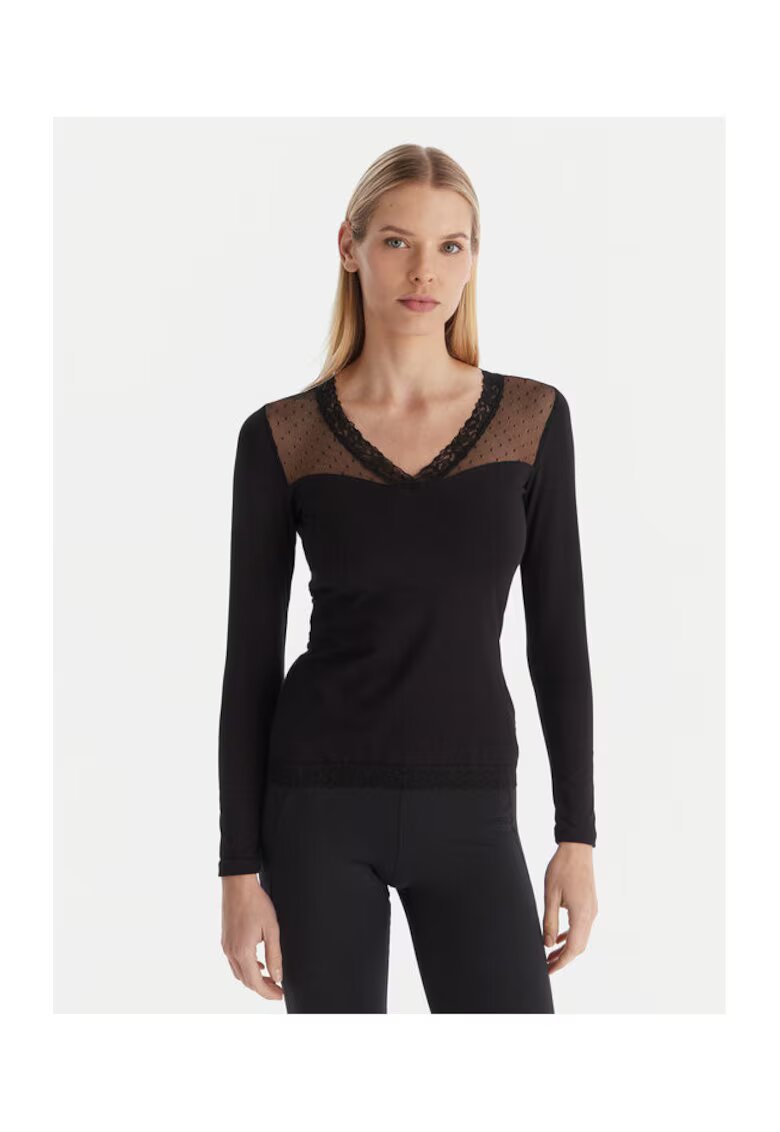 Ysabel Mora Bluza de Pijamale dama - negru - moale