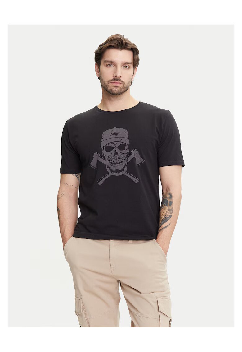 Ysabel Mora Tricou barbati negru - bumbac