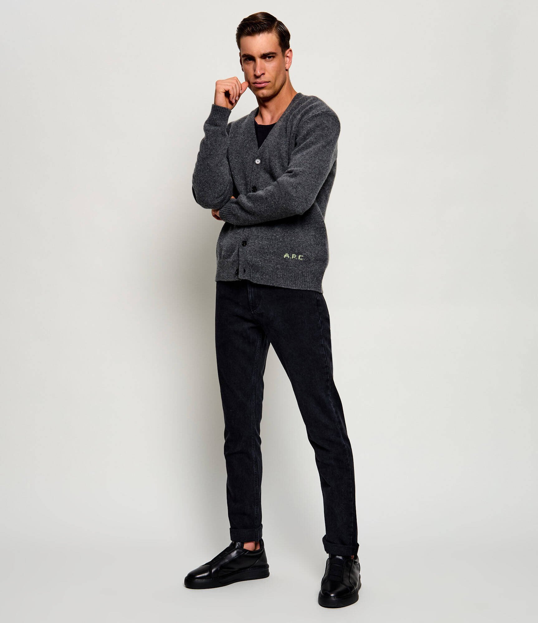 A.P.C. De lână cardigan Kevin | regular fit