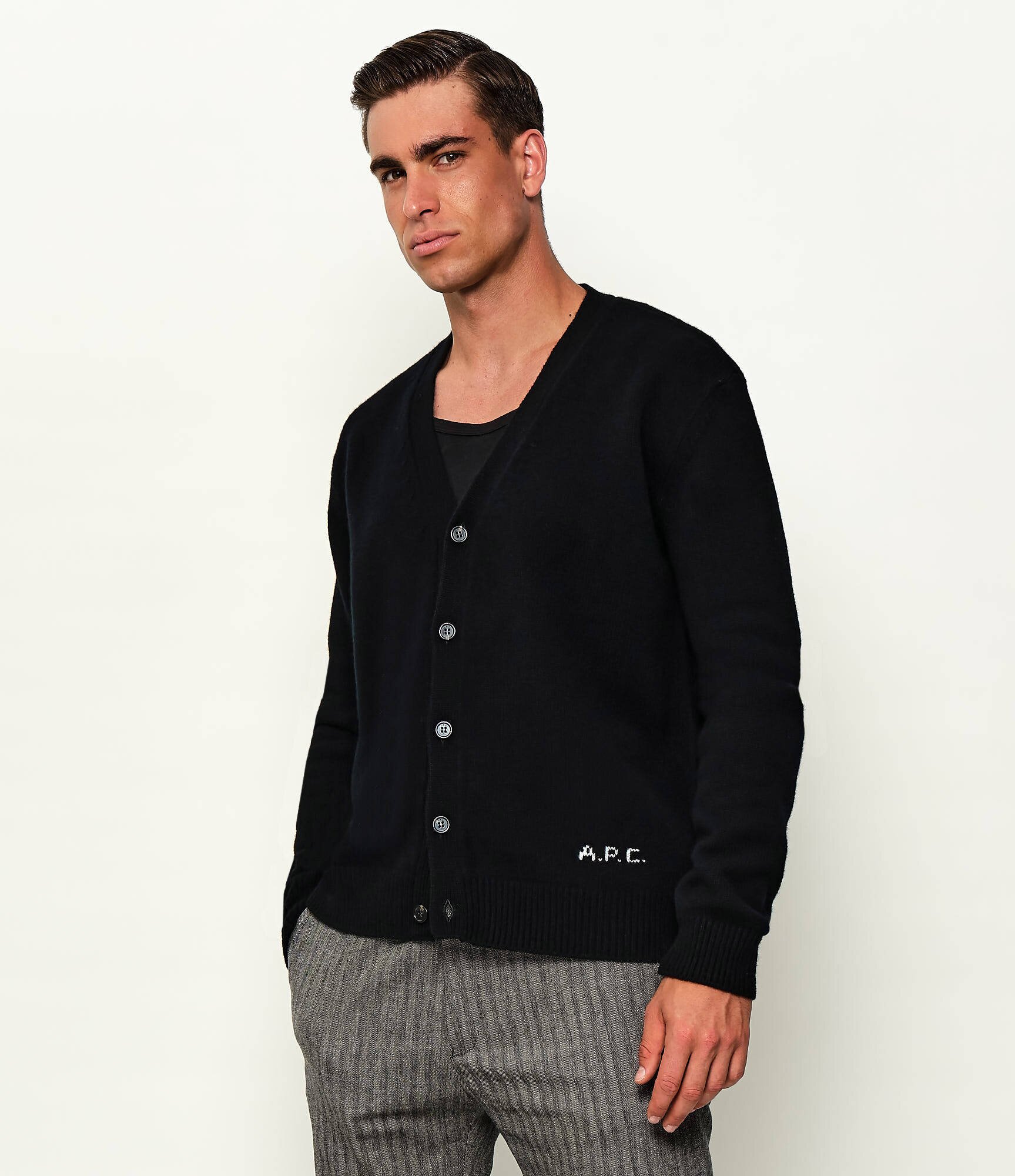 A.P.C. De lână cardigan Kevin | regular fit