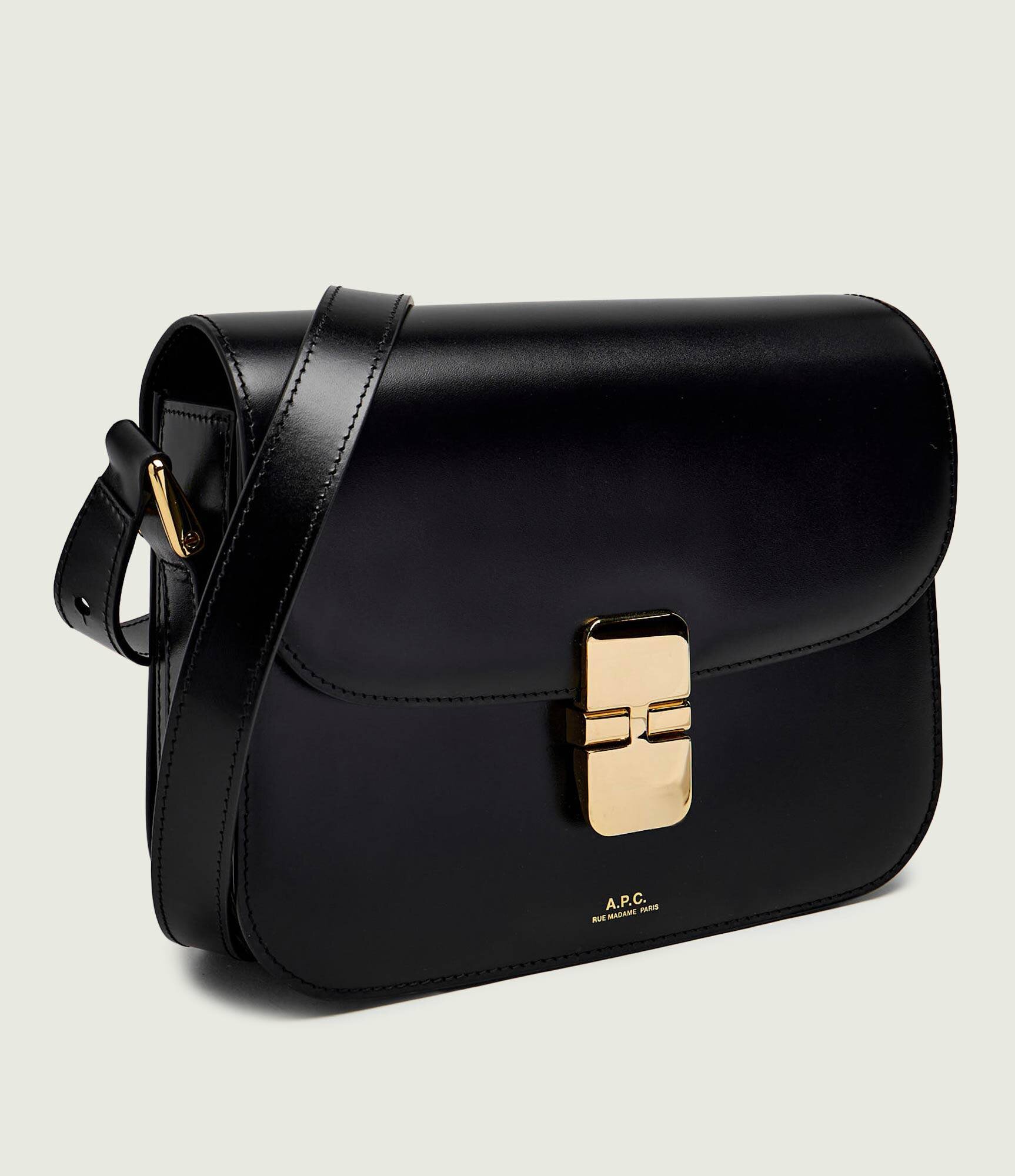A.P.C. De piele geantă pe umăr Grace