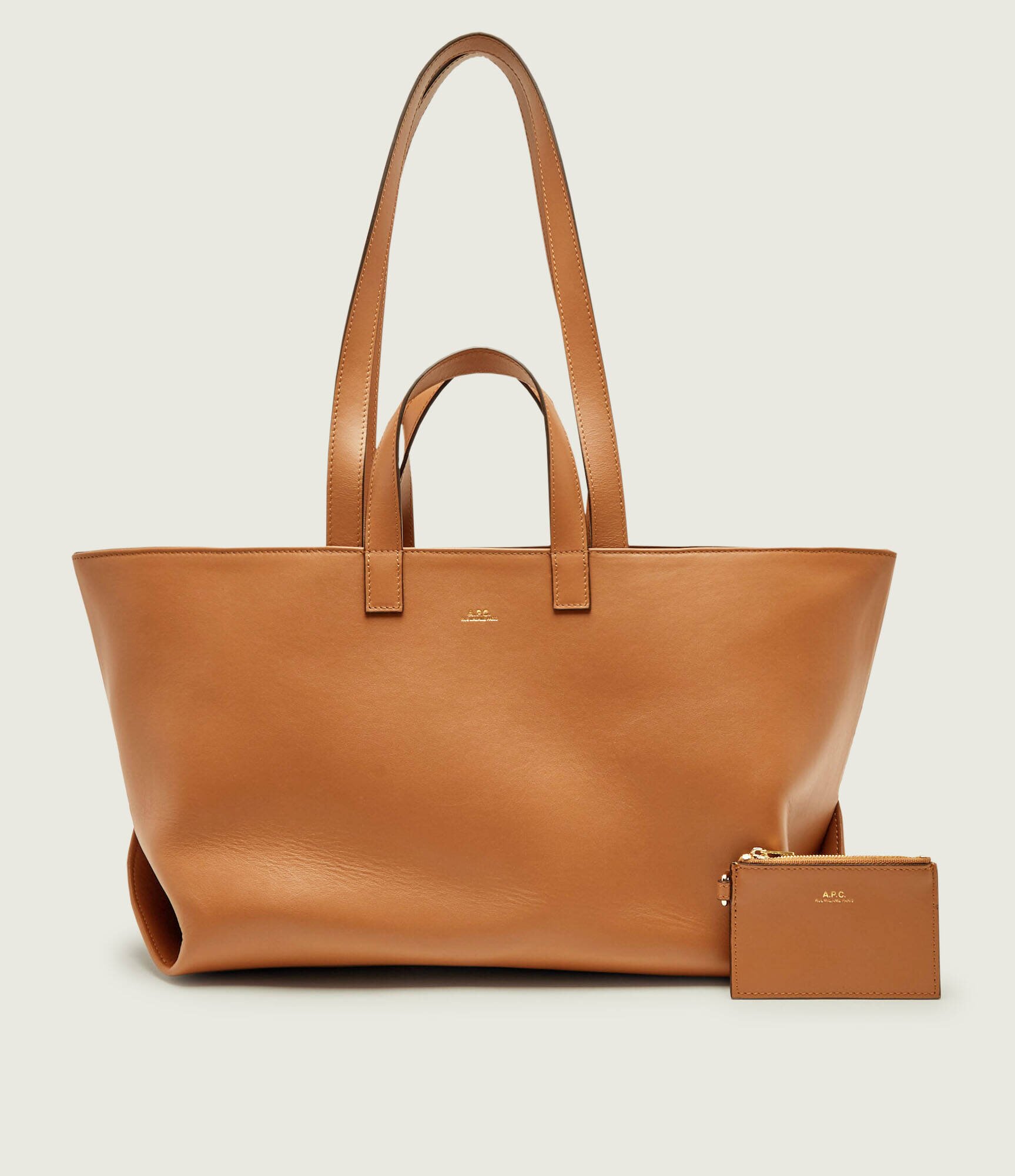 A.P.C. De piele geantă shopper + borsetă Le Drummer